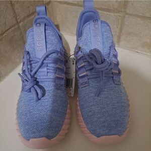 Adidas Kaptir Blue Pink Lace-up Athletic Shoes Size 8.5